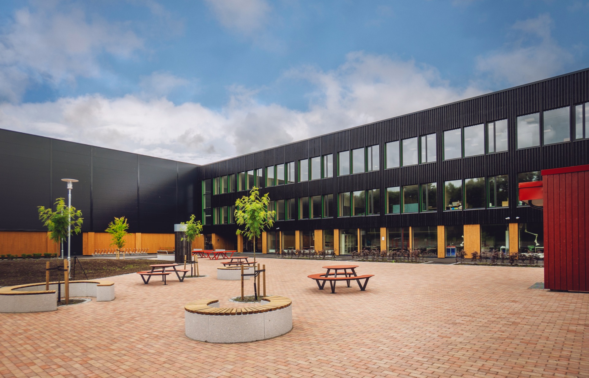 Verdal videregående skole - En ny storstue som går over tre etasjer